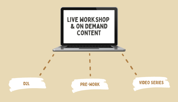 on-demand content and live workshops